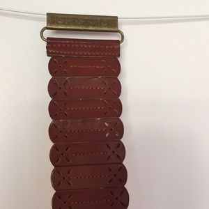 Stretchy Faux Leather Belt